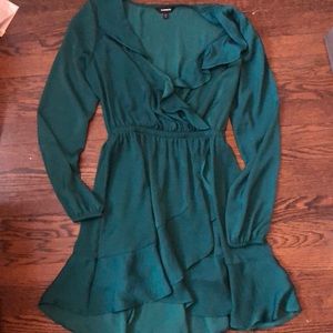 Express Faux Wrap Dress